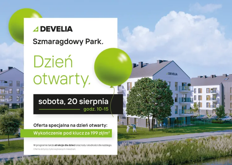 Develia zaprasza na Dzień Otwarty osiedla Szmaragdowy Park w Gdańsku.