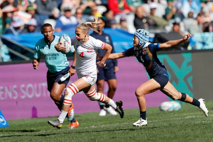 Reprezentacja Polski kobiet w rugby 7 zajęła 10. miejsce podczas rozgrywek Pucharu Świata w RPA.