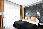 Apartament małżeński w Hotelu Arkon Park. 