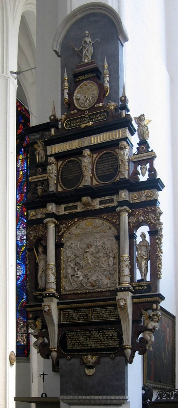 Innym dziełem Wilhelma van Den Blocke, które przetrwało do dziś, jest epitafium Edwarda Blemkego 1591, znajdujące się w kościele Mariackim w Gdańsku.