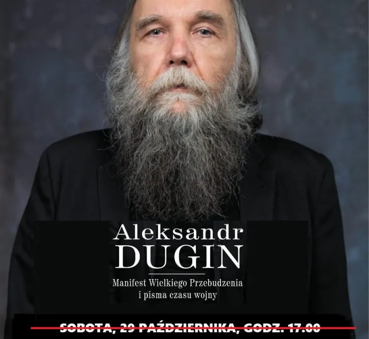 O książce Aleksandra Dugina - doradcy i głównego ideologa Władimira Putina - zamierzali dyskutować goście spotkania w Gdańsku. Po nagłośnieniu sprawy, do spotkania nie dojdzie.
