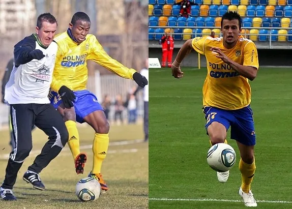 Kontuzja Charlesa Nwaogu (z lewej) to wielka szansa na powrót do poważnej piłki dla Mirko Ivanovskiego, który od lutego trenował z gdyńskimi rezerwami. 