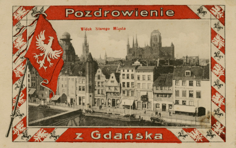 Propagandowa, polska pocztówka z okresu międzywojennego.