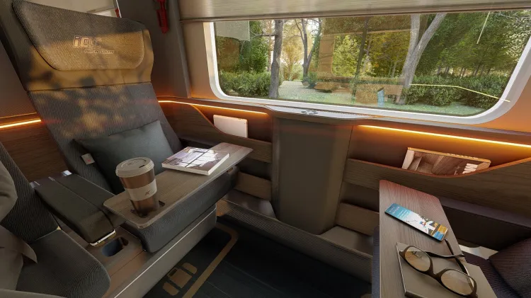 Tak mają wyglądać przedziały w nowych wagonach Intercity.