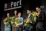 Festiwal R@port był tygodniowym przeglądem poświęconym współczesnej polskiej dramaturgii. Impreza odbywała się od 2006 roku. Na zdjęciu: finaliści 7. Gdyńskiej Nagrody Dramaturgicznej - konkursu towarzyszącego Festiwalowi od 2008 roku. 