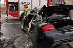 Do groźnie wyglądającego wypadku doszło w czwartek nad ranem na ul. Kontenerowej w Gdańsku.