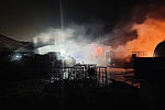 Zdjęcia strażaków z akcji gaśniczej.