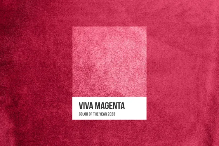 Kolorem roku 2023 Instytut Pantone ogłosił Viva Magenta. 