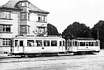 Bergmann "pozuje" wraz z przebudowanym wagonem doczepnym z 1895 r. do zdjęcia prospektu reklamowego fabryki, wydanego w 1930 r.