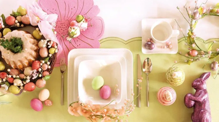 Radosne, wiosenne kolory dekoracji stołu sprawią, że rodzinne spotkanie... nabierze kolorów!