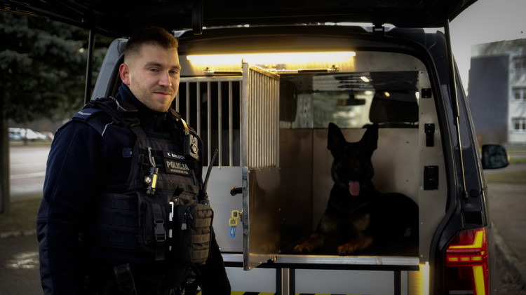 Policyjne psy i ich opiekunowie dostali nowe, specjalne radiowozy.