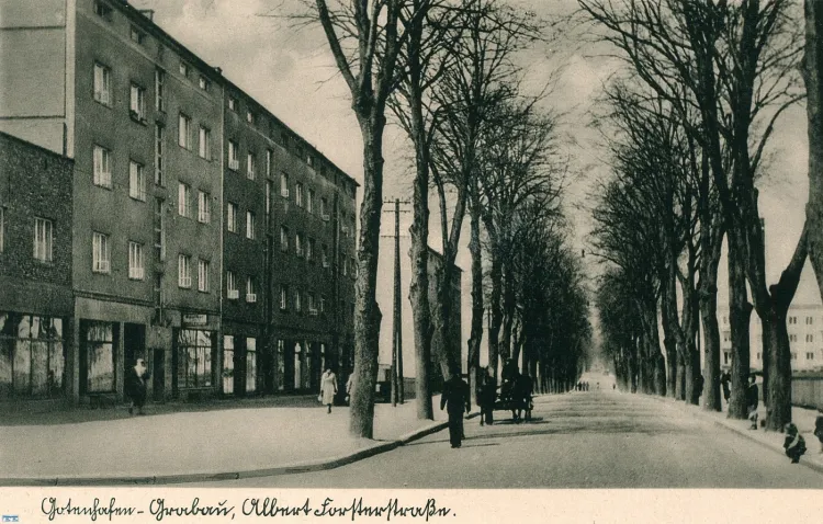 Ul. Morska na początku lat 40., podczas okupacji. Na zdjęciu odcinek na wysokości Grabówka.