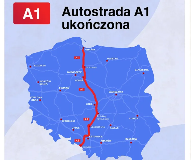 Wyczekiwana nitka autostrady łącząca północną Polskę z południem została ukończona.