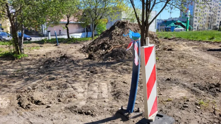 Prace ziemne w parku już się rozpoczęły i potrwają do października.