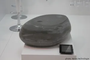 Z betonu można wykonać nawet grzejniki łazienkowe. 