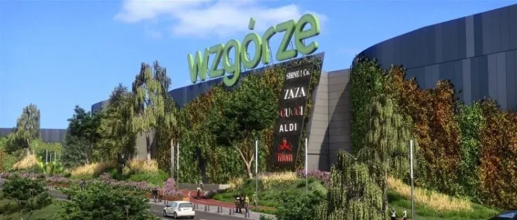 Jedna z pierwszych wizualizacji nowego CH Wzgórze. Wówczas jeszcze nikt nie myślał o Rivierze.