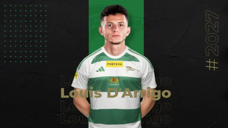 Australijczyk Louis D'Arrigo to 12 i ostatni transfer Lechii Gdańsk, która oficjalnie zamknęła już kadrę.