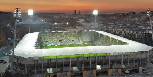 Podczas meczu Arka Gdynia - Miedź Legnica więcej kibiców zgromadzi się przed czy na stadionie?