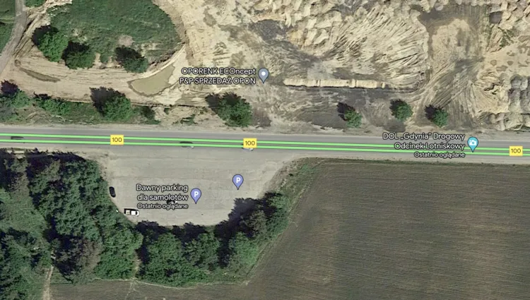 Użytkownicy Google Maps wiedzą, że tutaj był parking dla samolotów