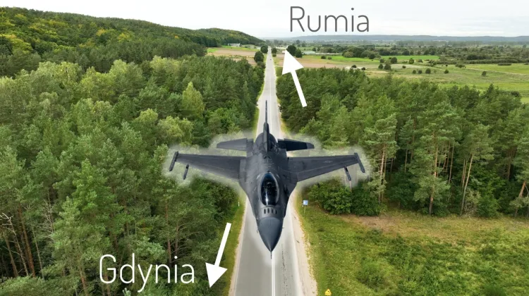 F-16 startujący z drogi między Gdynią i Rumią? To nie jest niemożliwe