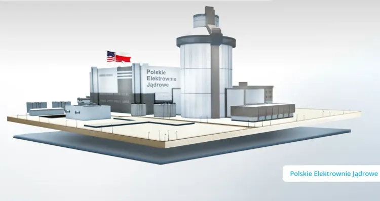 Poglądowa wizualizacja reaktora pierwszej elektrowni jądrowej w Polsce.