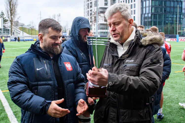 Mecz rugby Polska - Portugalia Grzegorz Buczek, ligowiec roku 2022 portalu Trojmiasto.pl
