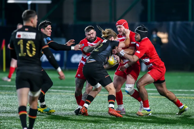 Rugby Europe Championship 2023: Polska 18-23 Niemcy na Narodowym Stadionie Rugby w Gdyni Grzegorz Buczek, Piotr Zeszutek, Siokihava Taufui Halaifonua