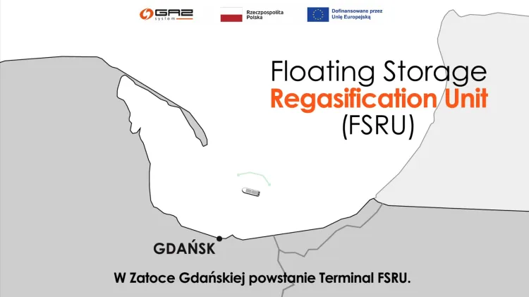 Terminal gazowy FSRU (ang. Floating Storage & Regasification Unit) wraz z gazociągiem podmorskim powstanie w obrębie akwenu Portu Gdańsk.