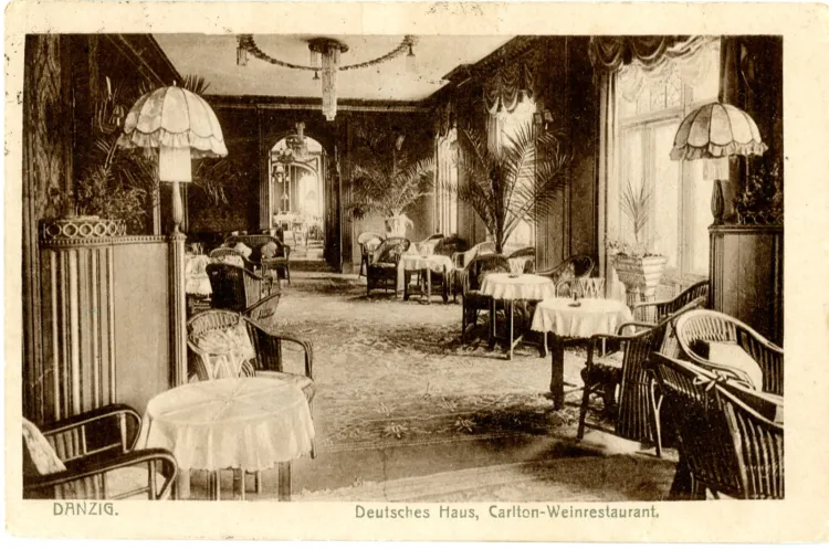 Hotel Deutsches Haus na Targu Drzewnym, lata 1905-1945.