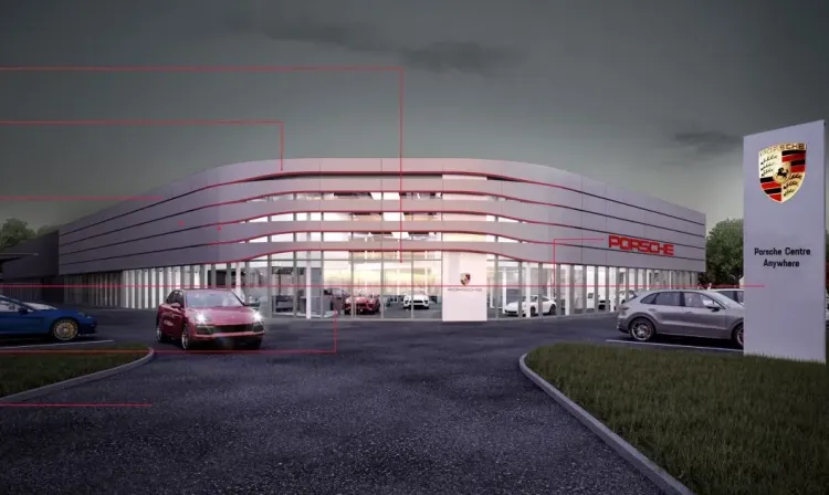 Tak będzie wyglądał nowy obiekt Porsche Centrum Sopot, w którym wygospodarowana zostanie piękna strefa ekspozycyjna aut używanych. 