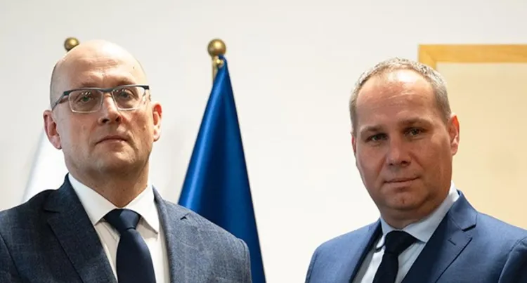 Od lewej: Jacek Bilewicz, p.o. prokuratora krajowego, oraz Paweł Pik, nowy szef Prokuratury Regionalnej w Gdańsku.