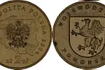 Herb województwa pomorskiego z serii "Herby województw" (2004 r.)