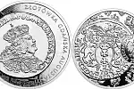 Wizerunek gdańskiej złotówki z 1762 r. przypomniany w serii "Historia monety polskiej" (2020 r.).