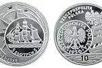 10-złotówka z wizerunkiem monety 5-złotowej z 1936 r., z Darem Pomorza z serii "Dzieje złotego".
