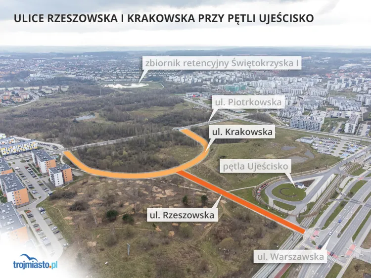 Nowe nazwy ulic przewidziano dla dróg w sąsiedztwie pętli Ujeścisko.