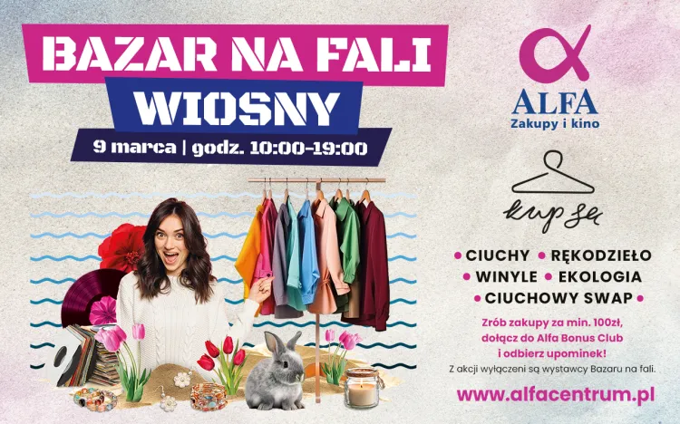 Najbliższy weekend w Alfa Centrum Gdańsk - Galerii Alternatywnej będzie przebiegał pod znakiem kobiet, wiosny, mody i miłych niespodzianek.