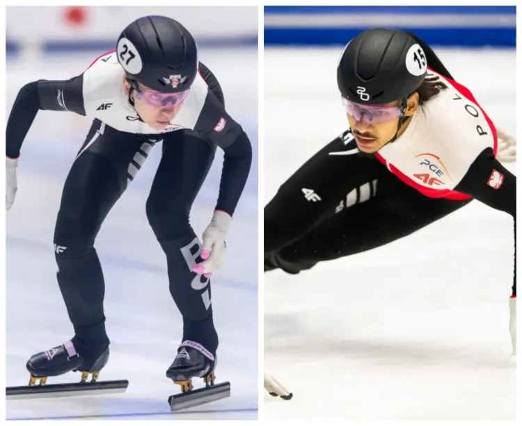 Kamila Stormowska (z lewej) i Diane Sellier zdominowali mistrzostwa Polski w short tracku, które odbyły się w gdańskiej Hali Olivia. Łącznie przedstawiciele gdańskiego klubu wywalczyli 6 medali.