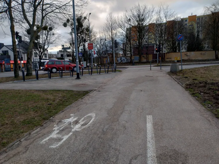 Zakończenie drogi rowerowej z Babich Dołów - nie będzie przejazdu rowerowego.