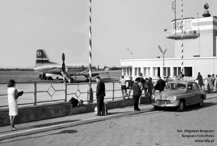 Port Lotniczy i lotnisko Gdańsk Wrzeszcz w roku 1967.