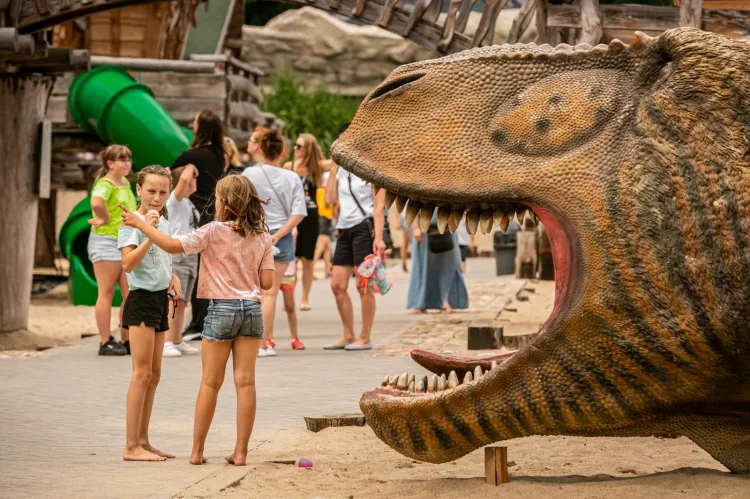 Park Ewolucji w Sławutówku zabiera odwiedzających w fascynującą podróż przez historyczne epoki Ziemi, od prehistorii aż po nowoczesność.