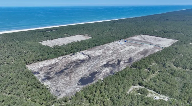 Teren budowy elektrowni jądrowej na Pomorzu.