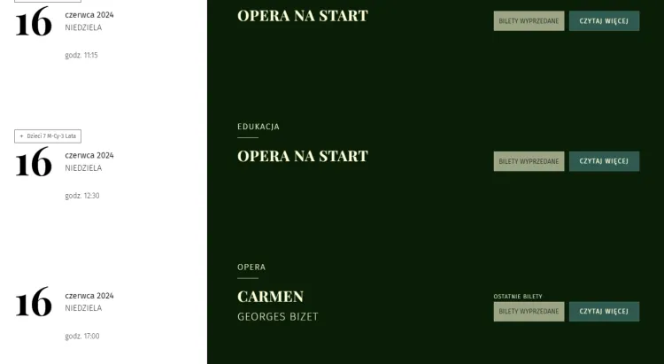 Carmen, 16 czerwca, Opera Bałtycka