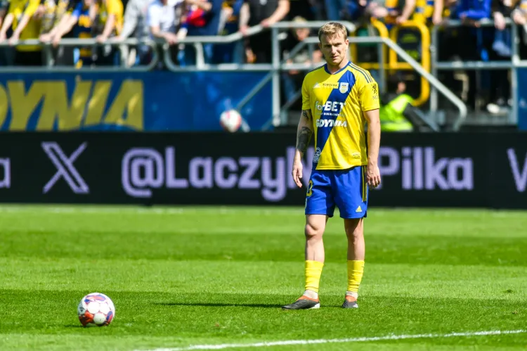 Michał Borecki, to on w tym sezonie zaliczył najwyższy wzrost wartości wśród piłkarzy Arki Gdynia.