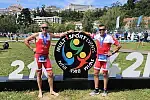 Michał Czapiński i Paweł Wójcik jako reprezentanci Polski podczas mistrzostw Europy w triathlonie w Portugalii.