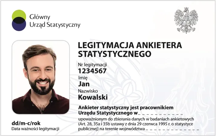 Każdy ankieter GUS musi mieć ze sobą m.in. legitymację.