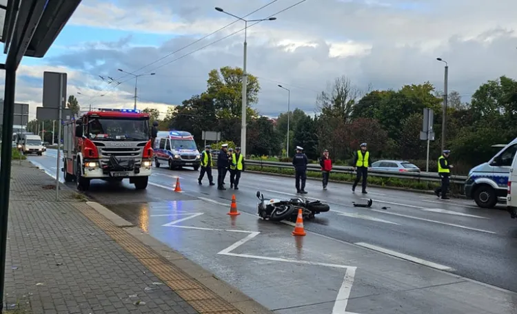 Do wypadku doszło na ul. Morskiej ok. godz. 8:15 w piątek.