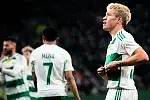 Fortuna 1. Liga: Lechia Gdańsk - Polonia Warszawa Maksym Chłań   radość, bramka, gol