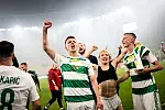 Fortuna 1. Liga: Lechia Gdańsk - Arka Gdynia Luis D'Arrigo, Maksym Chłań, Elias Olsson   radość, zwycięstwo, awans