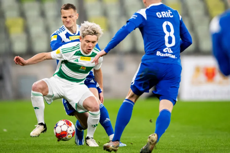 Piłka nożna - Fortuna 1 Liga: Lechia Gdańsk - Wisła Płock Maksym Chłań, David Niepsuj