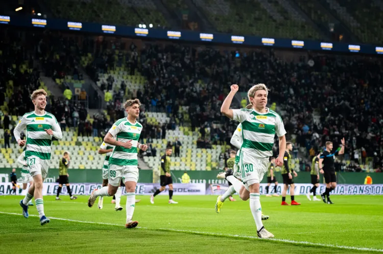 Fortuna 1. Liga: Lechia Gdańsk - Resovia Rzeszów Maksym Chłań   radość, bramka, gol